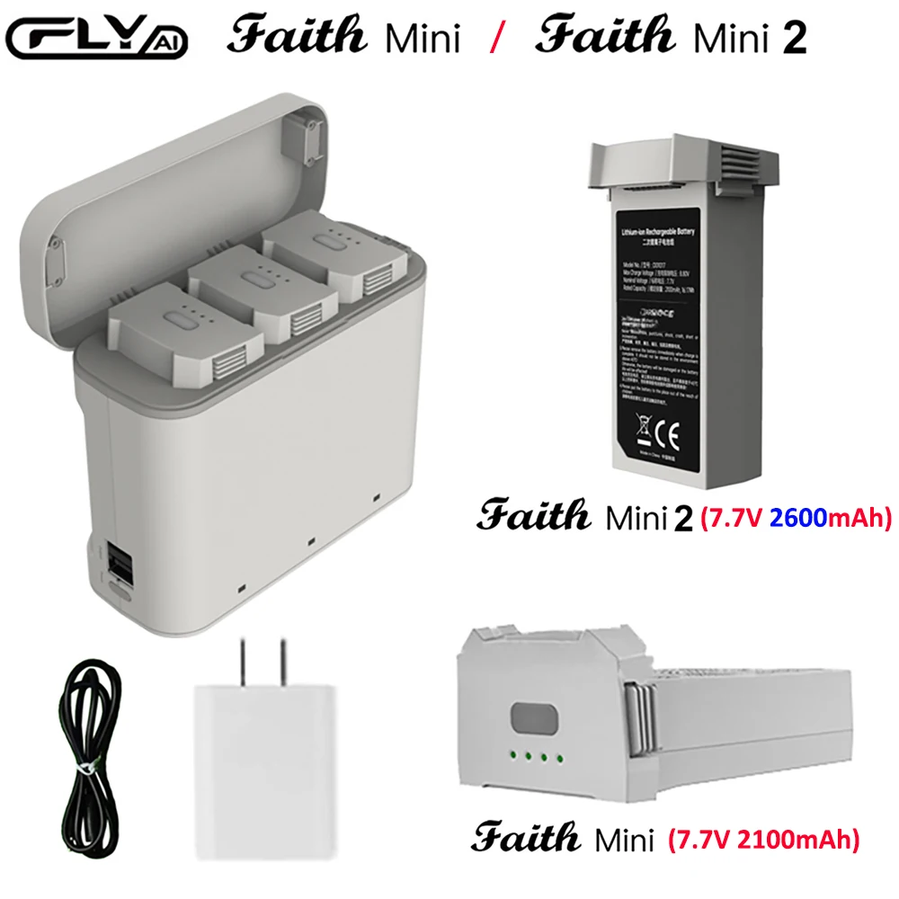 

CFLY Faith MINI / Faith MINI2 Drone Battery Original 3In1 Multi-Battery Charger Manager RC Quadcopter Spare Parts Accessories