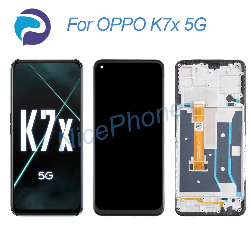 

Для OPPO K7x 5G ЖК-экран + сенсорный дигитайзер дисплей 2400*1080 позвольте 00 K7x 5G ЖК-экран дисплей