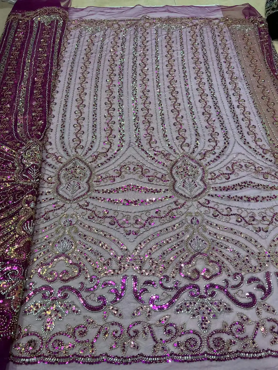 Madison-Luxury African Handmade Beaded Lace Fabric, French Net, Heavy Sequence, Embroidery Mesh, Nigerian Party, Bridal, 2023
Madison-Luxury African Handmade Beaded Lace Fabric, French Net, Heavy Sequence, Embroidery Mesh, Nigerian Party, Bridal, 2023