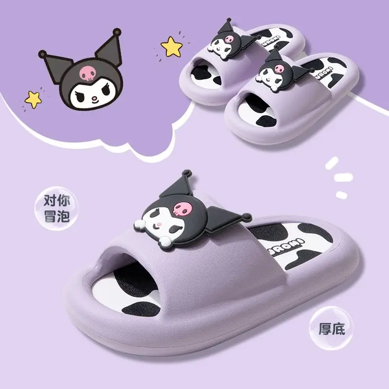 Sanrio Kawaii Kuromi летние тапочки Cinnamorol Hello Kitty Melody милые мягкие удобные тапочки на толстой подошве
Sanrio Kawaii Kuromi летние тапочки Cinnamorol Hello Kitty Melody милые мягкие удобные тапочки на толстой подошве