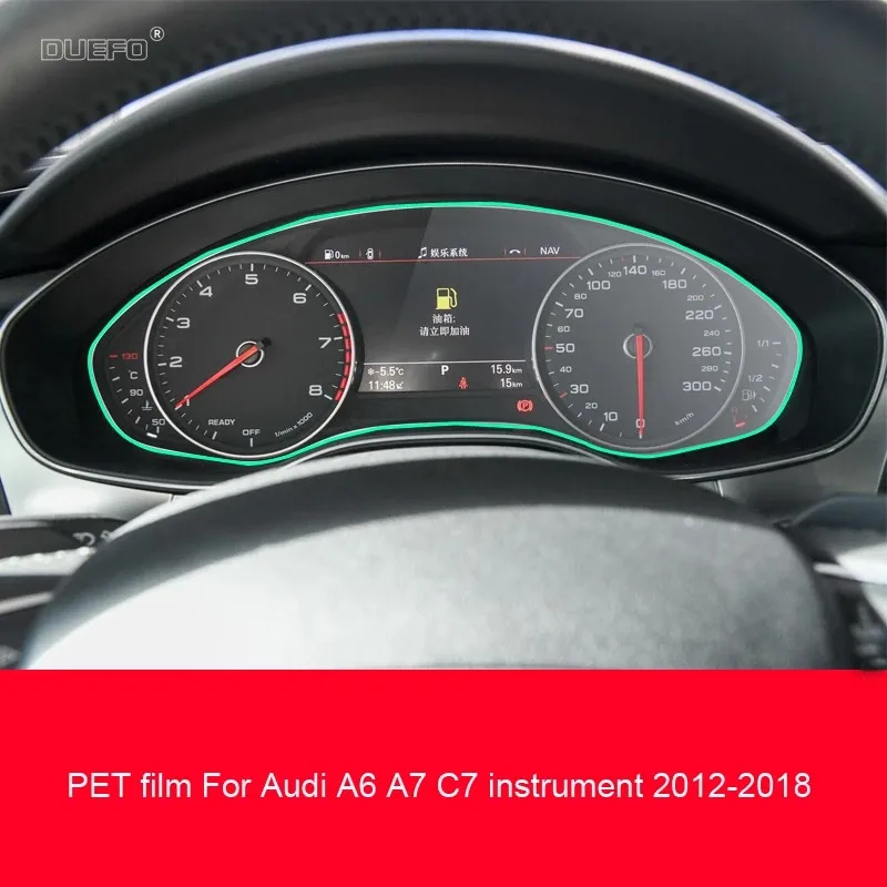 PET protective film For Audi A6 A7 C7 2012-2018 Automotive interior Instrument panel membrane LCD screen decoration Anti-scratch
PET protective film For Audi A6 A7 C7 2012-2018 Automotive interior Instrument panel membrane LCD screen decoration Anti-scratch