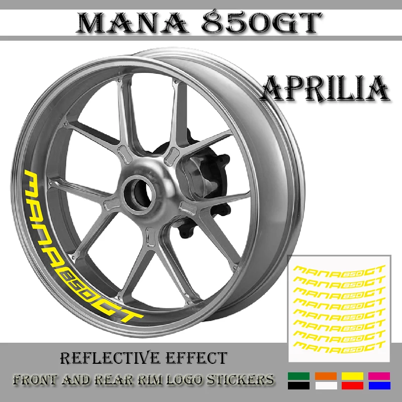 

Motorcycle Wheel Sticker Decal Reflective Rim Bike Motorcycle Suitable for Aprilia MANA 850GT