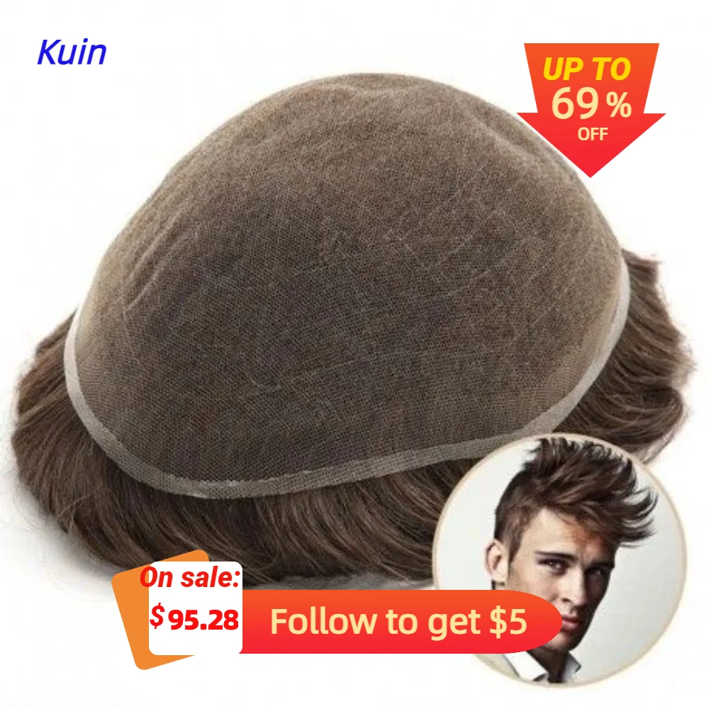 Kuin Natural Full Lace Men Toupee Transparent Lace Base Wig Breathable Men Capillary Prosthesis Men Hairpiece Human Hair System
Kuin Natural Full Lace Men Toupee Transparent Lace Base Wig Breathable Men Capillary Prosthesis Men Hairpiece Human Hair System