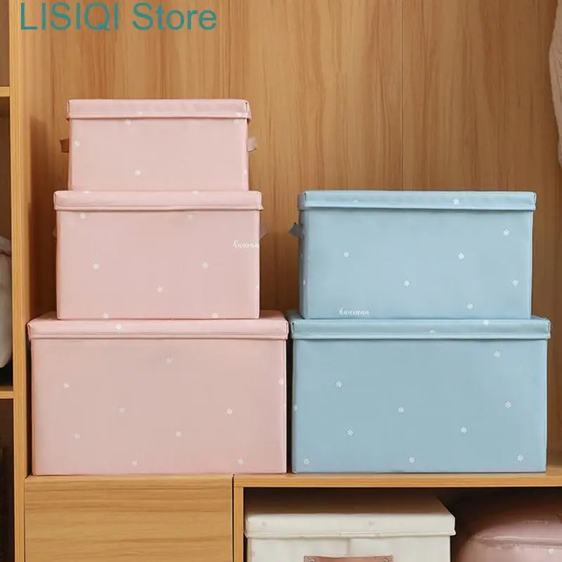 New Foldable Storage Box with Lid&Handles Satin Fabric Sturdy Bins Closet Organizer Container for Kids Toys Home Girl Bedroom
New Foldable Storage Box with Lid&Handles Satin Fabric Sturdy Bins Closet Organizer Container for Kids Toys Home Girl Bedroom