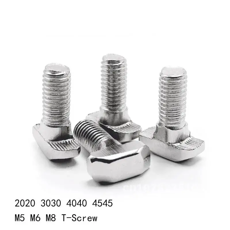 T Bolt Aluminum Connector for Aluminum Profiles, T-Screws, Hammer Head, M5, M6, M8, 20, 30, 40, 45
T Bolt Aluminum Connector for Aluminum Profiles, T-Screws, Hammer Head, M5, M6, M8, 20, 30, 40, 45