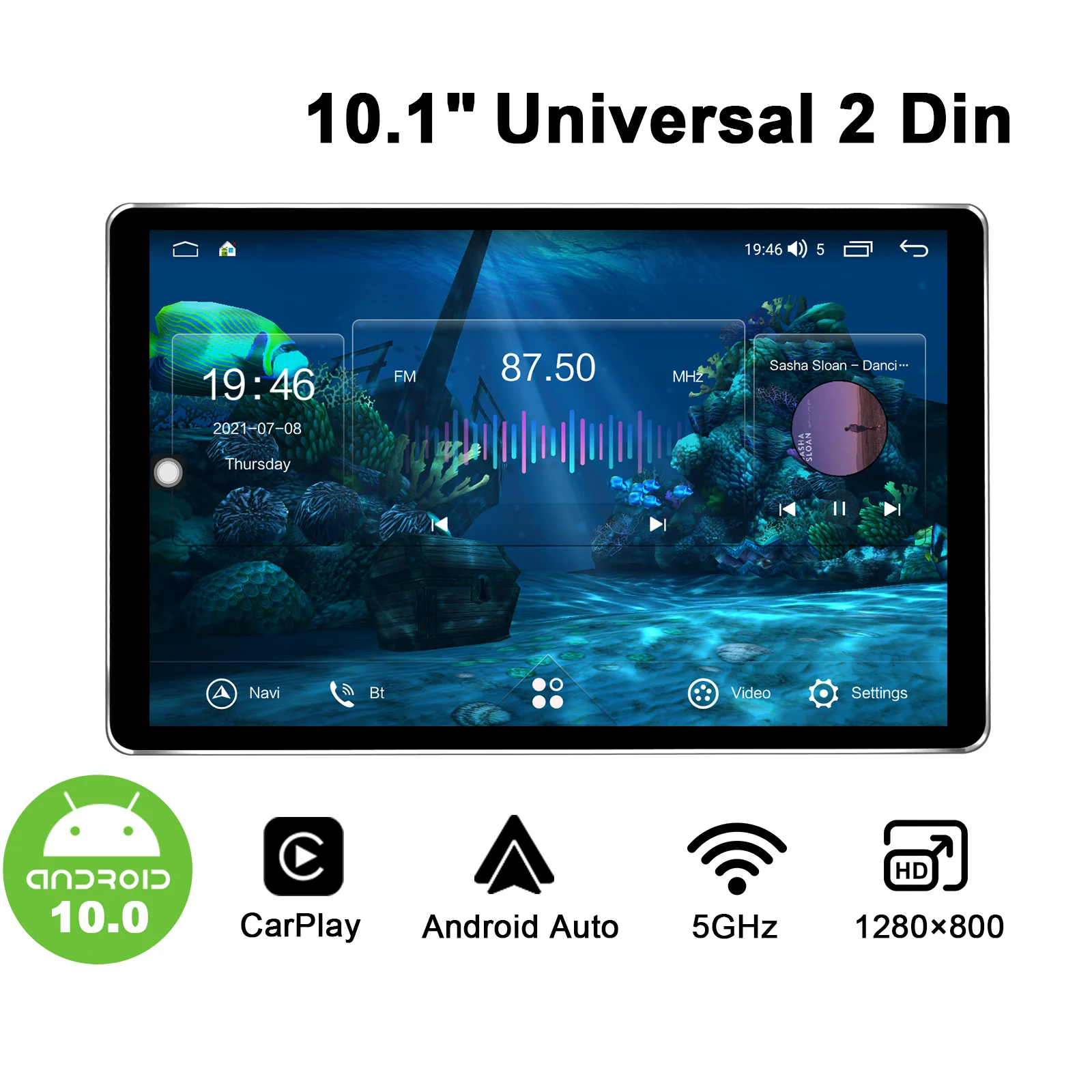 Универсальный Головной блок Joying 10,1 дюймов 1280*800, Android 10,0, автомобильное радио, стерео, мультимедийный плеер, GPS-навигация, Apple Carplay
Универсальный Головной блок Joying 10,1 дюймов 1280*800, Android 10,0, автомобильное радио, стерео, мультимедийный плеер, GPS-навигация, Apple Carplay