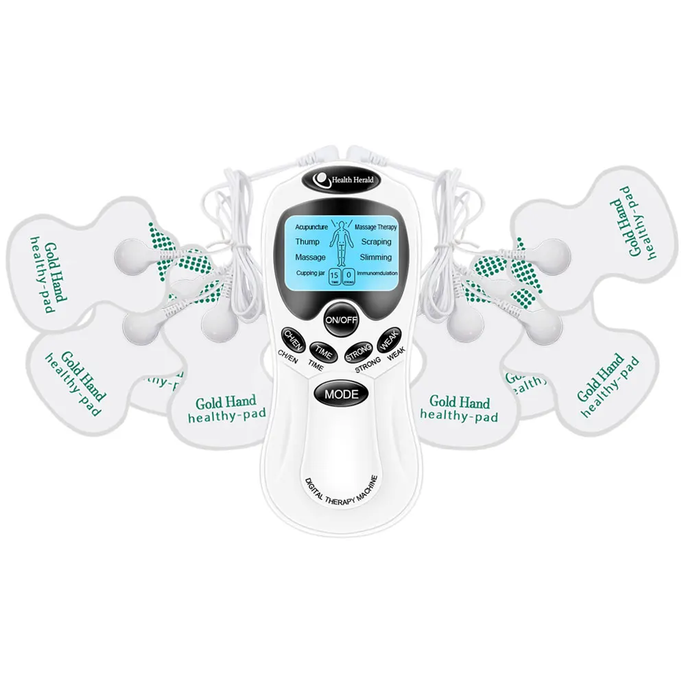 8 Mode EMS Electric Herald Tens Machine Acupuncture Body Massage Digital Therapy Massager Muscle Stimulator Electrostimulator
8 Mode EMS Electric Herald Tens Machine Acupuncture Body Massage Digital Therapy Massager Muscle Stimulator Electrostimulator