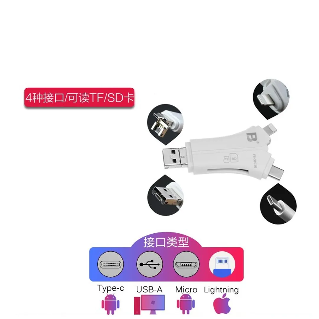 Card reader FB-OTG16 | Canon Camera/Apple SD/TF/CF Memory Card Adapter XQD DSLR Android type-C USB High Speed
Card reader FB-OTG16 | Canon Camera/Apple SD/TF/CF Memory Card Adapter XQD DSLR Android type-C USB High Speed
