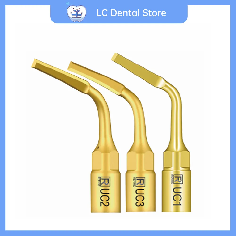 Dental Ultrasonic Extraction Scaler Handpiece Tip Scaling Tips for Mectron Refine to Cut off Ankylosis Root Fraction UC1 UC2 UC3
Dental Ultrasonic Extraction Scaler Handpiece Tip Scaling Tips for Mectron Refine to Cut off Ankylosis Root Fraction UC1 UC2 UC3