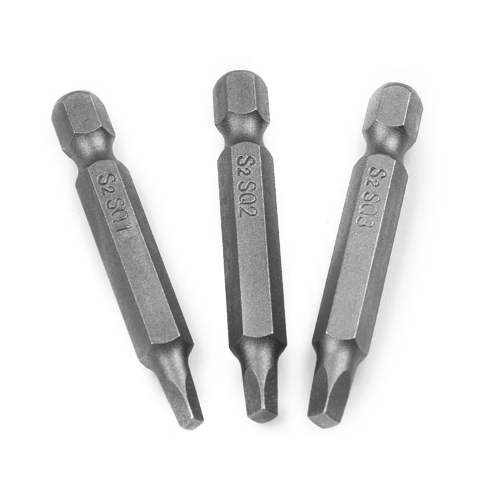 Magnetic 3 pcs Screwdriver bit Electric Driver Kits Hex 50mm 1/4 Inch Square Head SQ1/SQ2/SQ3 For cordless drills
Magnetic 3 pcs Screwdriver bit Electric Driver Kits Hex 50mm 1/4 Inch Square Head SQ1/SQ2/SQ3 For cordless drills