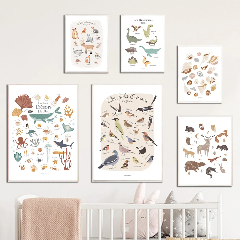 Nordic Wall Pictures for Kids Room Decor, Dinosaur, Bird, Fish, Car, Marine Life, French Alphabet Art, Canvas Painting, Prints
Nordic Wall Pictures for Kids Room Decor, Dinosaur, Bird, Fish, Car, Marine Life, French Alphabet Art, Canvas Painting, Prints
