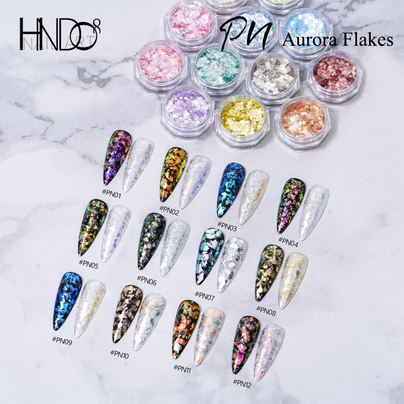 HNDO Colorful Aurora Opal Flakes Nail Art Glitter Iridescent for Professional Manicure Irregular Flake Powders Design PN Series
HNDO Colorful Aurora Opal Flakes Nail Art Glitter Iridescent for Professional Manicure Irregular Flake Powders Design PN Series