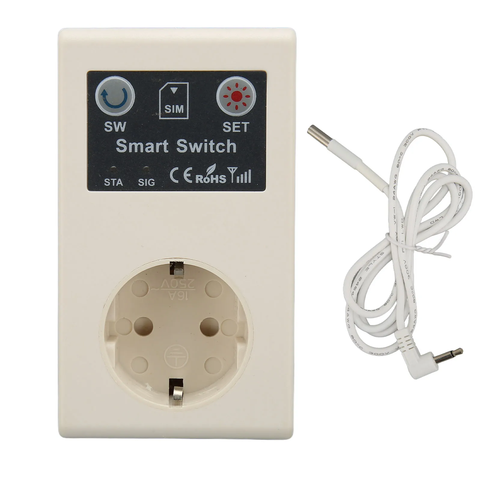 Smart Plug Mobile Phone Dialing Messaging Remote Control Electrical Outlet for Pumps Household Appliances Light Switch EU Plug
Smart Plug Mobile Phone Dialing Messaging Remote Control Electrical Outlet for Pumps Household Appliances Light Switch EU Plug
