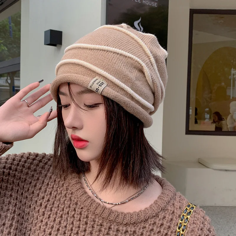 Fashion Curling Autumn Winter Hats For Women Soft Knitted Wool Caps Outdoor Play Shopping Ear Protection Cold Warm Pullover Hats
Fashion Curling Autumn Winter Hats For Women Soft Knitted Wool Caps Outdoor Play Shopping Ear Protection Cold Warm Pullover Hats