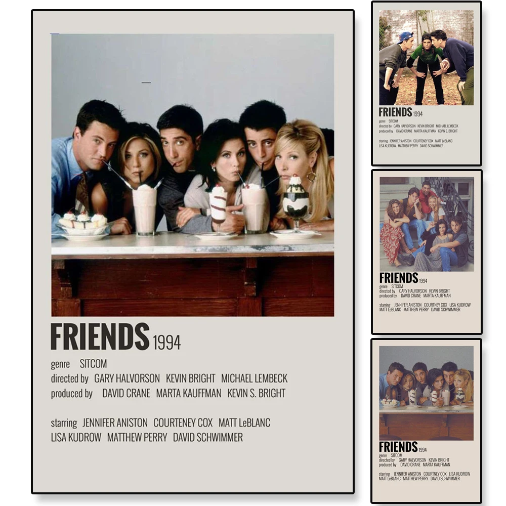 Classic Iconic Movie Friends Posters Retro Prints Vintage Living Room Bar Cafe Decor Art Wall Canvas Painting Home Decoration
Classic Iconic Movie Friends Posters Retro Prints Vintage Living Room Bar Cafe Decor Art Wall Canvas Painting Home Decoration