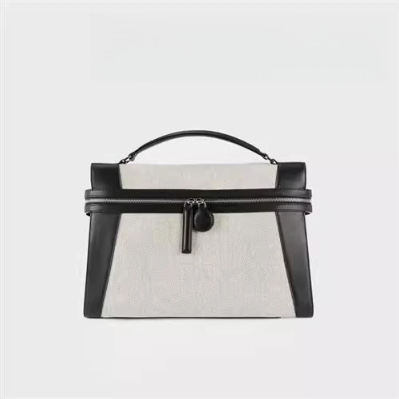 

Canvas Spelling Leather Handbag Shoulder Bag for Women 2023 New Designer Model Premium Slanting Cross Shoulder Bag