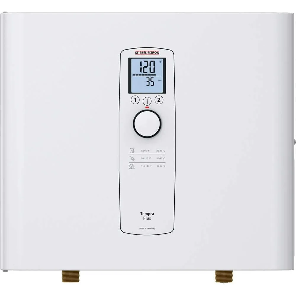 Stiebel Eltron Tankless Water Heater – Tempra 24 Plus – Electric, On Demand Hot Water, Eco, White, 20.2
Stiebel Eltron Tankless Water Heater – Tempra 24 Plus – Electric, On Demand Hot Water, Eco, White, 20.2