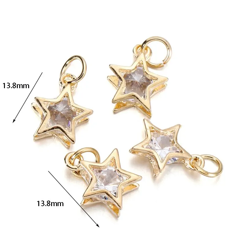 10Pcs/Lot Star Heart Round Charms Versatile Metal Alloy Handmake DIY Necklace Bracelet Geometry Pendant Jewelry Accessories 10Pcs/Lot Star Heart Round Charms Versatile Metal Alloy Handmake DIY Necklace Bracelet Geometry Pendant Jewelry Accessories
