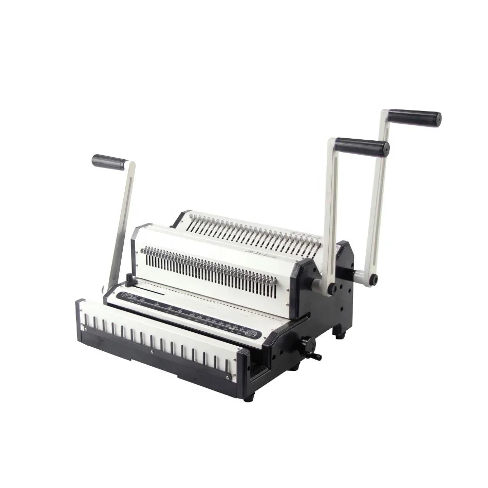 

High Quality Multifunction Wire 3:1 and Wire 2:1 Double Wire O Binding Machine Manual Machines 27 (2:1) & 40 (3:1) Manual Spiral