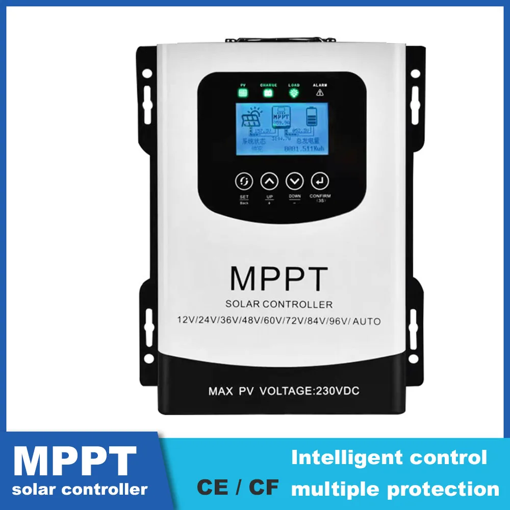 30A 40A 50A 60A 12V 24V 48V 60V 72V 96V MPPT Solar Charge Discharge Controller PV Regulator 230VDC For Lifepo4 Lithium GEL Batt
30A 40A 50A 60A 12V 24V 48V 60V 72V 96V MPPT Solar Charge Discharge Controller PV Regulator 230VDC For Lifepo4 Lithium GEL Batt