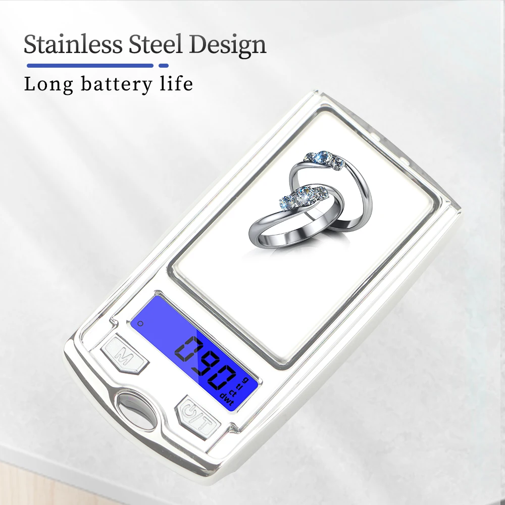 

100g/200g 0.01g Mini Digital Pocket Scales Portable For Gold Sterling Jewelry Gram Balance Weight Electronic Scales