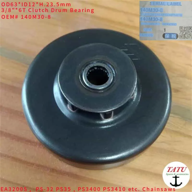 PS-32 Original Clutch Drum 140M30-8 Fits Makita EA3200S Dolmar PS35 PS3400 PS3410 32cc Chainsaws OEM Spur Sprocket Complete
PS-32 Original Clutch Drum 140M30-8 Fits Makita EA3200S Dolmar PS35 PS3400 PS3410 32cc Chainsaws OEM Spur Sprocket Complete