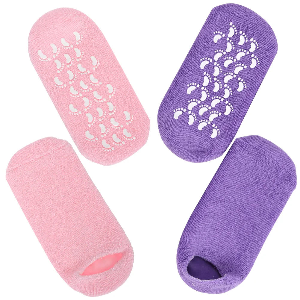 2 Pairs Anti-crack Gel Heel Socks Lotion Moisture Enhancing Cotton Yarn Salon Foot Covers
2 Pairs Anti-crack Gel Heel Socks Lotion Moisture Enhancing Cotton Yarn Salon Foot Covers