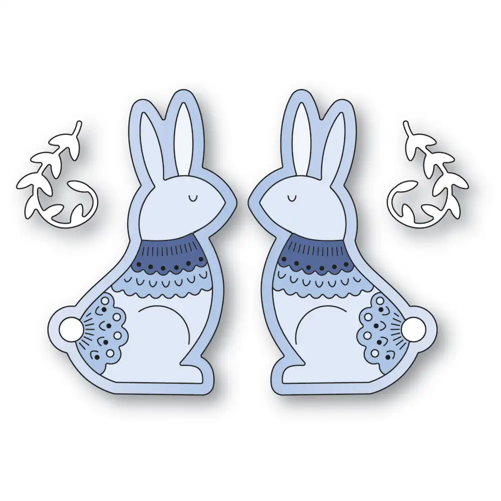 

Nordic Bunnies Metal Cutting Dies for Decorating Scrapbooking Diy Paper Card Album Mould Embossing Craft 2024 New Arrivals
