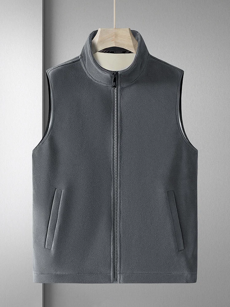 8xl 7xl Autumn Winter Fleece Warm Vest Men Stand Collar Zip Waistcoat Sleeveless Jacket Casual Thermal Gilet Coat Plus Size
8xl 7xl Autumn Winter Fleece Warm Vest Men Stand Collar Zip Waistcoat Sleeveless Jacket Casual Thermal Gilet Coat Plus Size