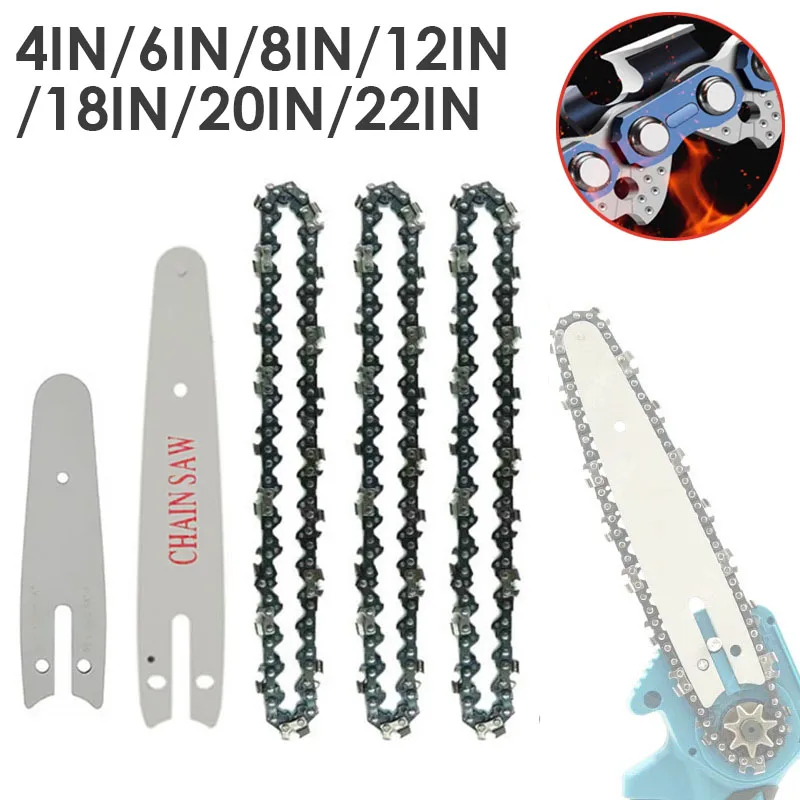 Chainsaw Saw Blade Chains Gasoline Guide Plate Steel Garden Tools Blades 4/6/8//12/18/20/22Inch Electric Chainsaws Chains Parts
Chainsaw Saw Blade Chains Gasoline Guide Plate Steel Garden Tools Blades 4/6/8//12/18/20/22Inch Electric Chainsaws Chains Parts