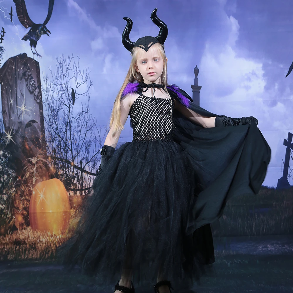Black Dress for Girls Halloween Costume Evil Witch Kids Cosplay Costume Children Carnival Gown Girl Tutu Dress with Cloak
Black Dress for Girls Halloween Costume Evil Witch Kids Cosplay Costume Children Carnival Gown Girl Tutu Dress with Cloak