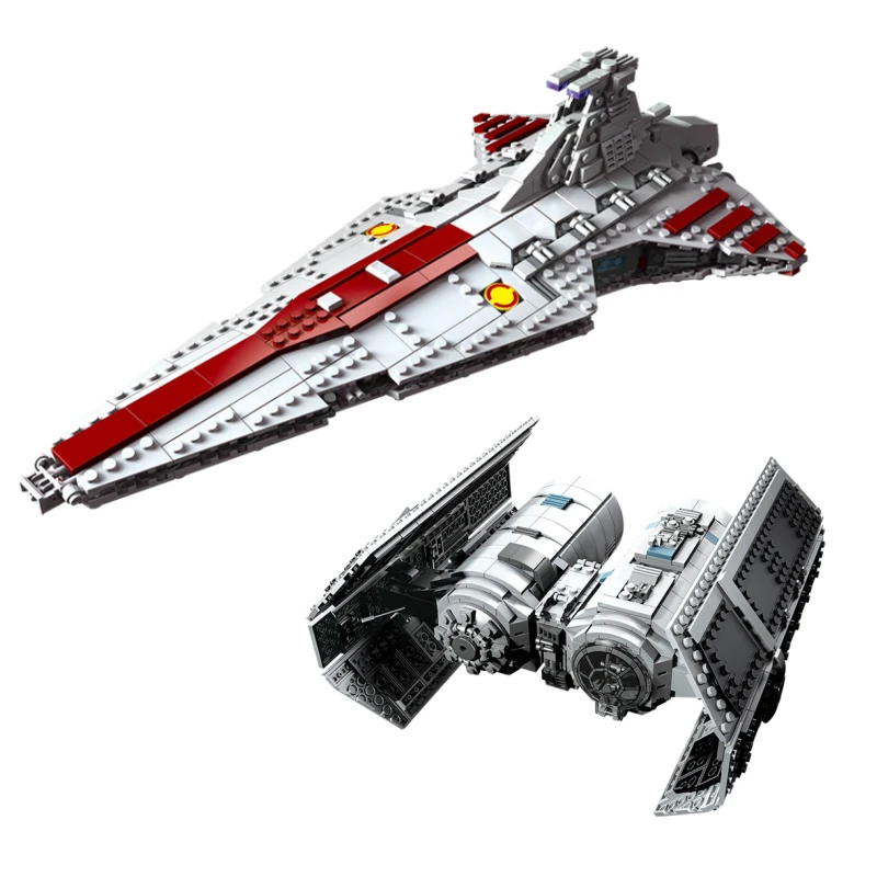 MOC 67106 67109 Attack Cruiser Model Venator Tie Bomber Building Bricks Blocks Boys Toys Christmas Gifts 8039 05042 10175 4479
MOC 67106 67109 Attack Cruiser Model Venator Tie Bomber Building Bricks Blocks Boys Toys Christmas Gifts 8039 05042 10175 4479