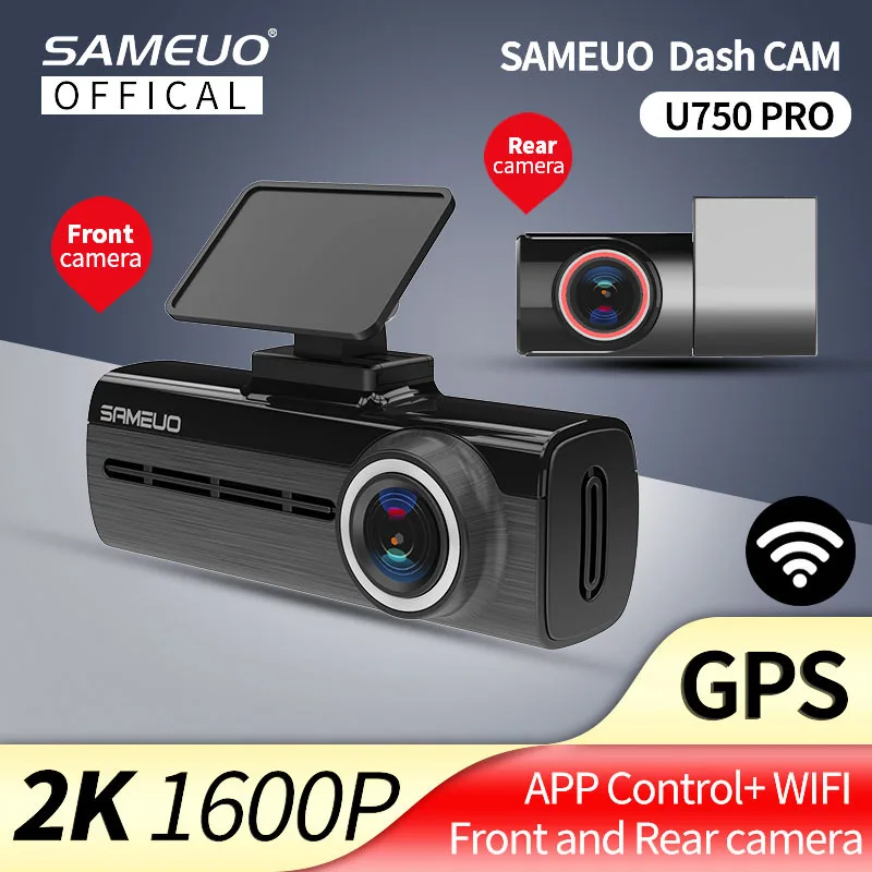 

HD1600P Video Recorder 170° Wide Angle Dash Cam Loop Recording Car DVR Camera GPS Track WiFi Dashcam Night Vision Car Recorders