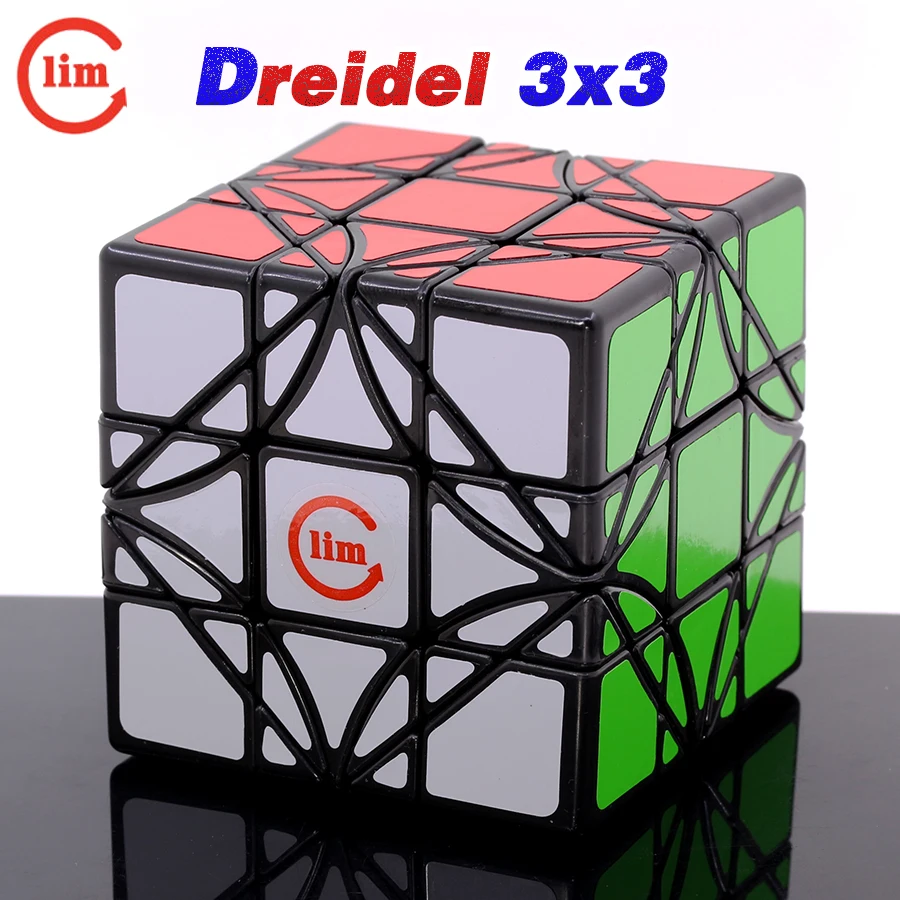 

FangShi FS LimCube Dreidel 3x3x3 Cube Black Body Super Twist Turning Corner Blcok Magic Puzzles Cubo Magico Kубик Pубика Toy 큐브