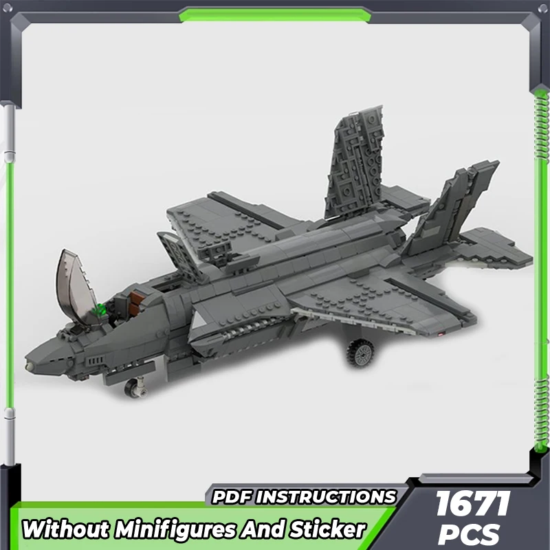 Moc Building Bricks Military Model F-35 B Variant Lightning II Fighter Technology Block Gifts Toys For Children DIY Set Assembly
Moc Building Bricks Military Model F-35 B Variant Lightning II Fighter Technology Block Gifts Toys For Children DIY Set Assembly