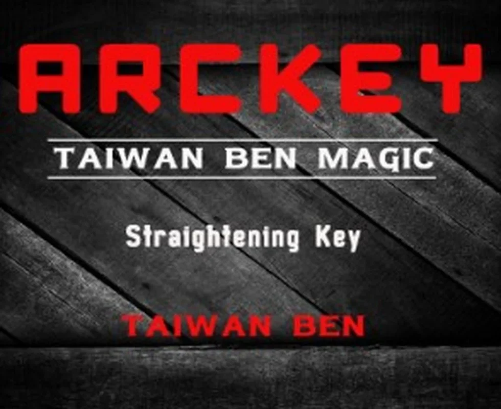 ArcKey Straightening/Bending Key by Taiwan Ben - Mentalism Magic Tricks Illusions Stage Close up Fun Gimmick Magician Toys Props
ArcKey Straightening/Bending Key by Taiwan Ben - Mentalism Magic Tricks Illusions Stage Close up Fun Gimmick Magician Toys Props