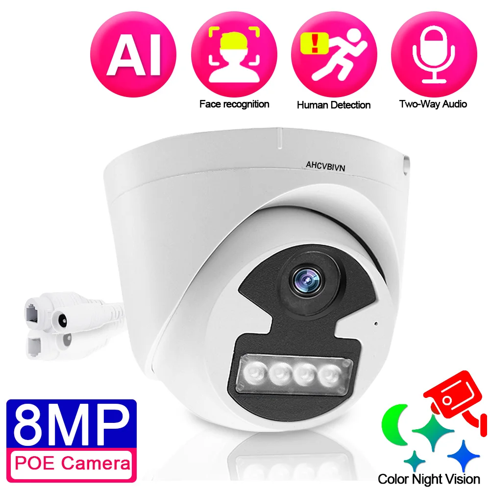 Face Recognition 4K Outdoor Dome/Bullet POE Video Two-Way Audio Surveillance Camera Color Night Vision Home Security IPC Camera
Face Recognition 4K Outdoor Dome/Bullet POE Video Two-Way Audio Surveillance Camera Color Night Vision Home Security IPC Camera