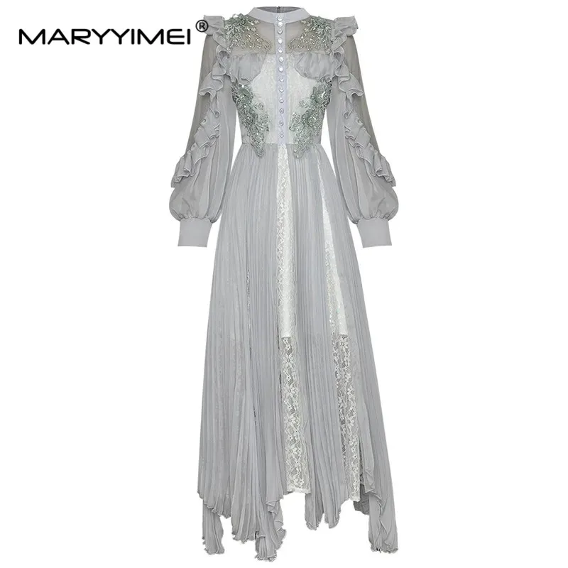 Женское платье с рукавами-фонариками MARYYIMEI, летнее длинное красное плиссированное платье с сетчатыми блестками и бисером
Женское платье с рукавами-фонариками MARYYIMEI, летнее длинное красное плиссированное платье с сетчатыми блестками и бисером