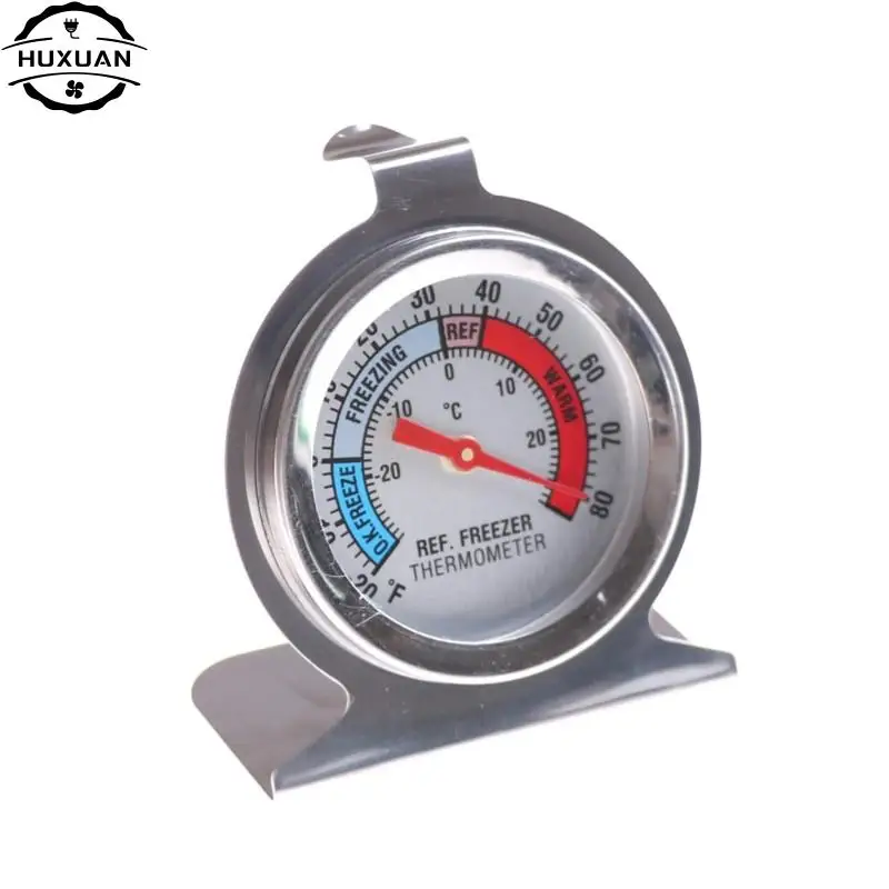 

Stainless Steel Refrigerator Freezer Thermometer Fridge Refrigeration Temperature Gauge Home use