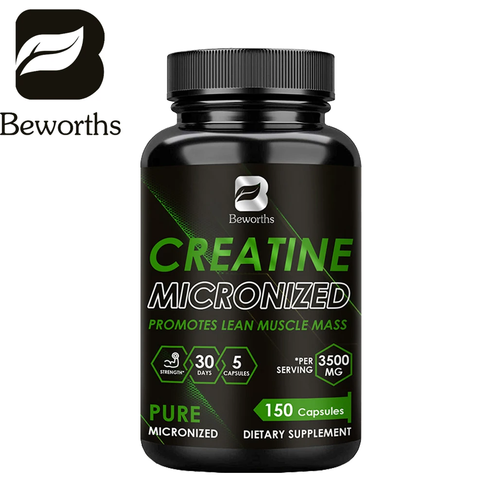 

BEWORTHS Whey Creatine Monohydrate Pills Muscle Builder Pre/Post-Workout Proteins for Muscle Mass For Men and Women Gym Tools