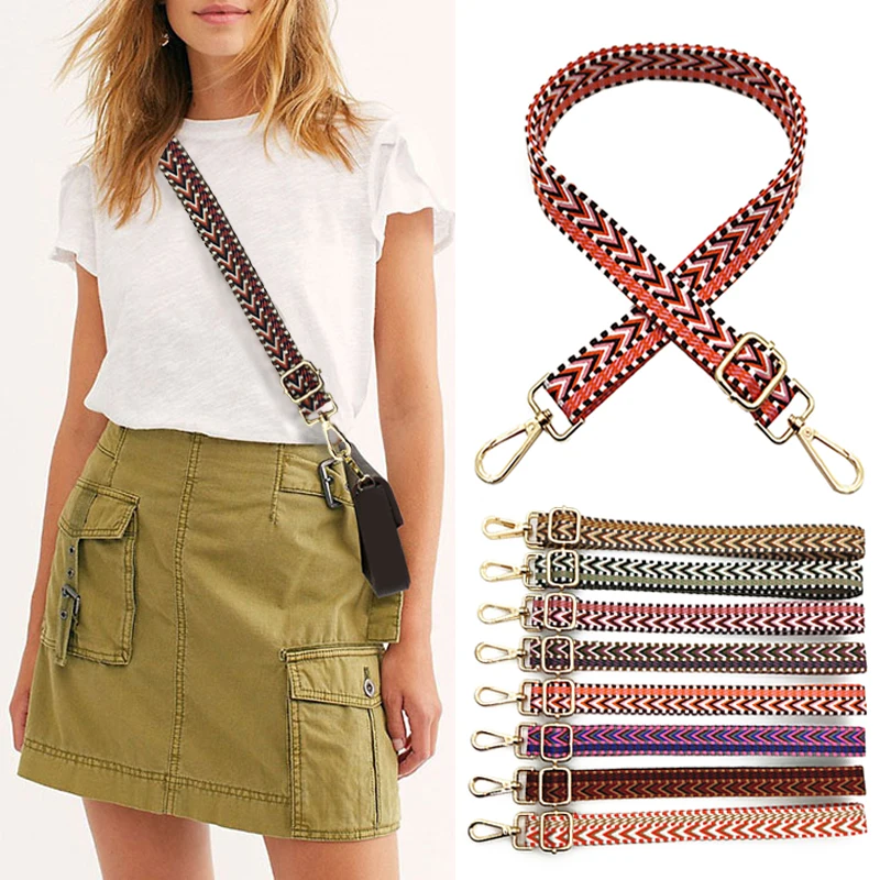 2.5cm Wide Bag Strap Adjustable All-match Striped Jacquard Bag Belt Ethnic Style Crossbody Shoulder Bag Strap Bag Accessories
2.5cm Wide Bag Strap Adjustable All-match Striped Jacquard Bag Belt Ethnic Style Crossbody Shoulder Bag Strap Bag Accessories