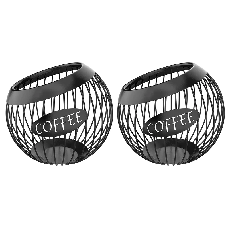 2X Coffee Pod Holder, Large Capacity K Cup And Espresso Coffee Pod Organizer, Metal Coffee Capsule Storage Basket
2X Coffee Pod Holder, Large Capacity K Cup And Espresso Coffee Pod Organizer, Metal Coffee Capsule Storage Basket