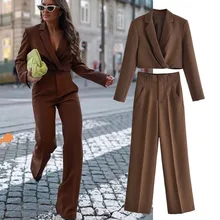 Jenny&Dave 2022 Ins Blogger Sexy Retro Short Blazer Women Fashion Jacket High Waist Straight Casual Suits pants Two Pieces Sets
Jenny&Dave 2022 Ins Blogger Sexy Retro Short Blazer Women Fashion Jacket High Waist Straight Casual Suits pants Two Pieces Sets