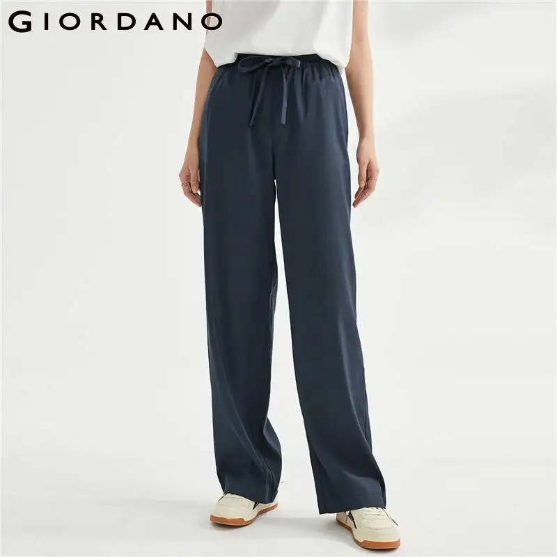 GIORDANO Women Pants Elastic Waist Wide Leg Fashion Pants Simple Solid Color Slant Pockets Drape Relaxed Casual Pants 05413070
GIORDANO Women Pants Elastic Waist Wide Leg Fashion Pants Simple Solid Color Slant Pockets Drape Relaxed Casual Pants 05413070