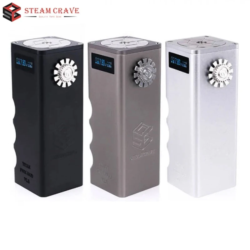 Оригинальный мод Steam Crave Titan PWM V1.5 TC 300 Вт, бокс-мод с резьбой 510, подходит для резервуара 30 мм, питание от 4 батарей 18650, мод испарителя
Оригинальный мод Steam Crave Titan PWM V1.5 TC 300 Вт, бокс-мод с резьбой 510, подходит для резервуара 30 мм, питание от 4 батарей 18650, мод испарителя