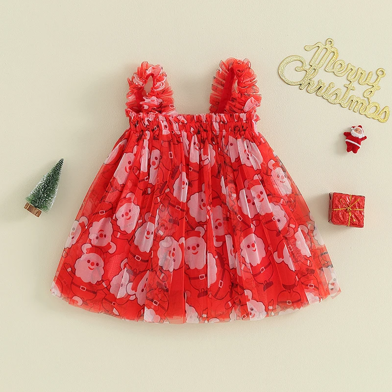 Christmas Toddler Baby Girls Tulle Dress Sleeveless Print Layered A-line Sling Tutu Dress Party Casual Clothes
Christmas Toddler Baby Girls Tulle Dress Sleeveless Print Layered A-line Sling Tutu Dress Party Casual Clothes