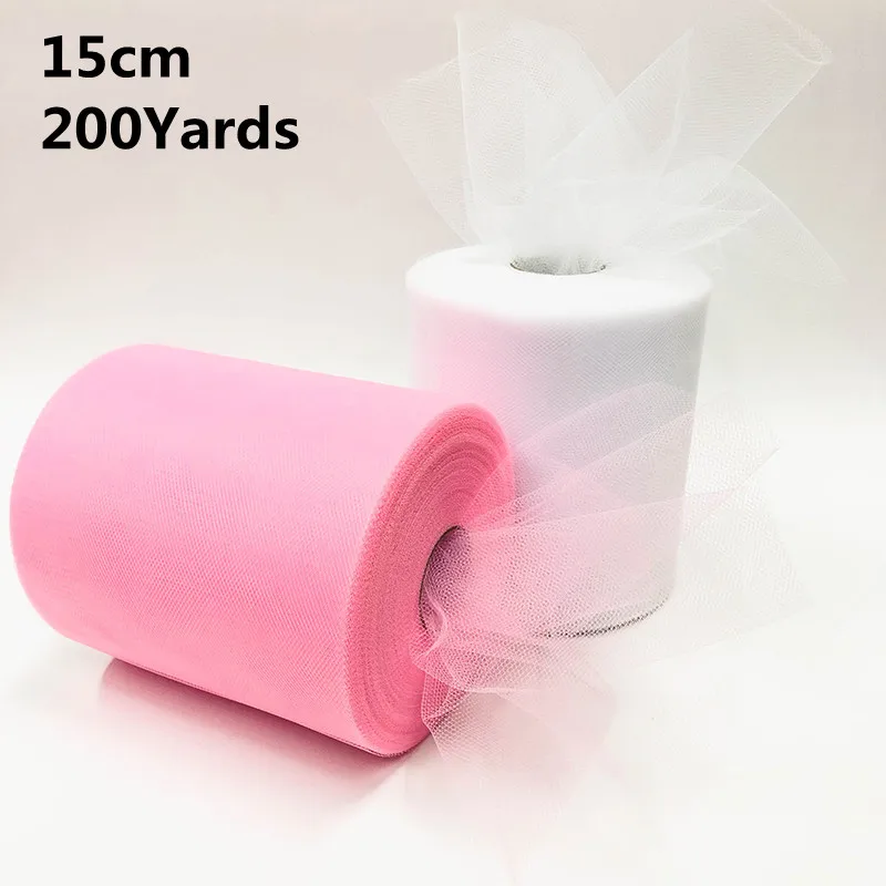 Tulle Roll Spool 200 Yards 15cm Organza Roll White Tulle Fabric Tutu Skirt Girl Baby Shower Wedding Decoration Party Supplies
Tulle Roll Spool 200 Yards 15cm Organza Roll White Tulle Fabric Tutu Skirt Girl Baby Shower Wedding Decoration Party Supplies