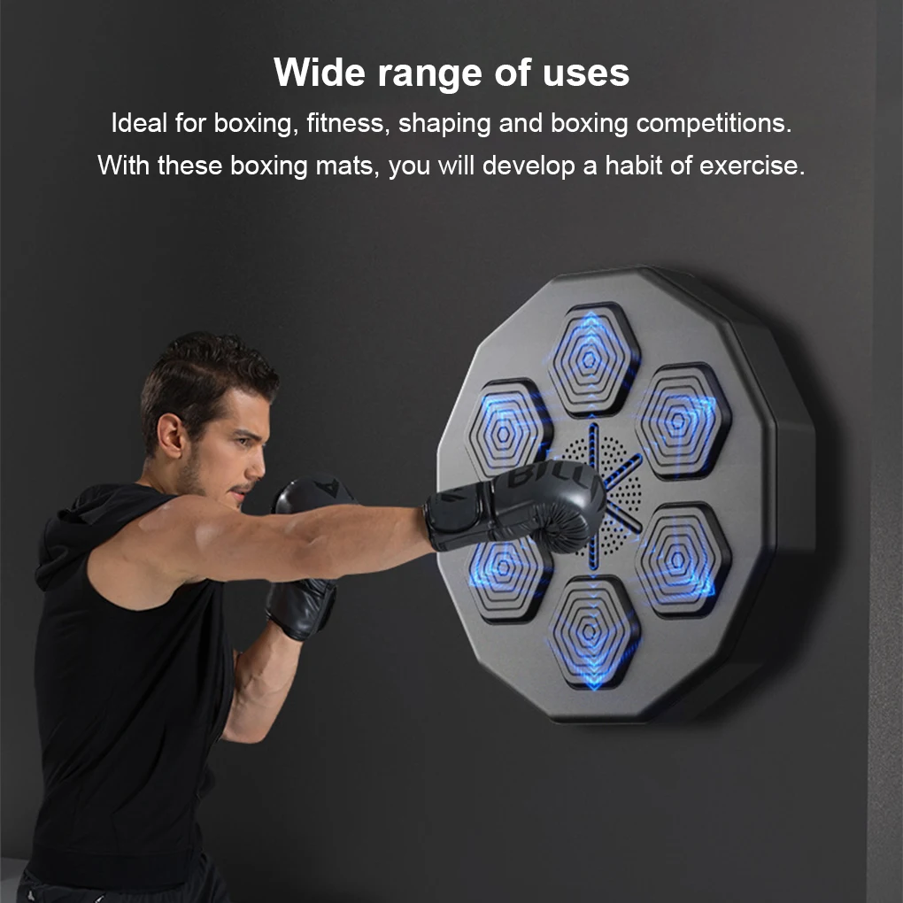 Smart Electronic Wall Target Fun LED Light Sandbag Goal Intelligent Music Boxing Pad Fitness Trainer for Adults Teenager
Smart Electronic Wall Target Fun LED Light Sandbag Goal Intelligent Music Boxing Pad Fitness Trainer for Adults Teenager