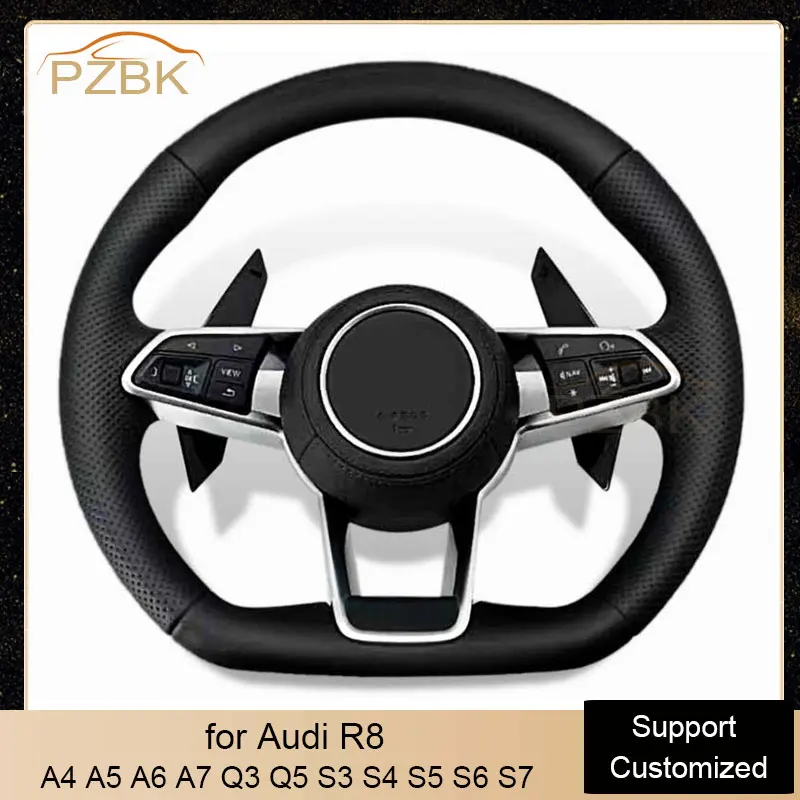 R8 Car Steering Wheel Full Leather with Paddle for Audi A4 A5 A6 A7 Q3 Q5 S3 S4 S5 S6 S7 Car Accessories
R8 Car Steering Wheel Full Leather with Paddle for Audi A4 A5 A6 A7 Q3 Q5 S3 S4 S5 S6 S7 Car Accessories
