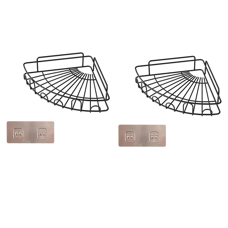 

Угловая полка для ванной комнаты, 2 упаковки, душевая стойка, органайзер для душа без сверления, настенный органайзер для хранения, для кухни, туалета